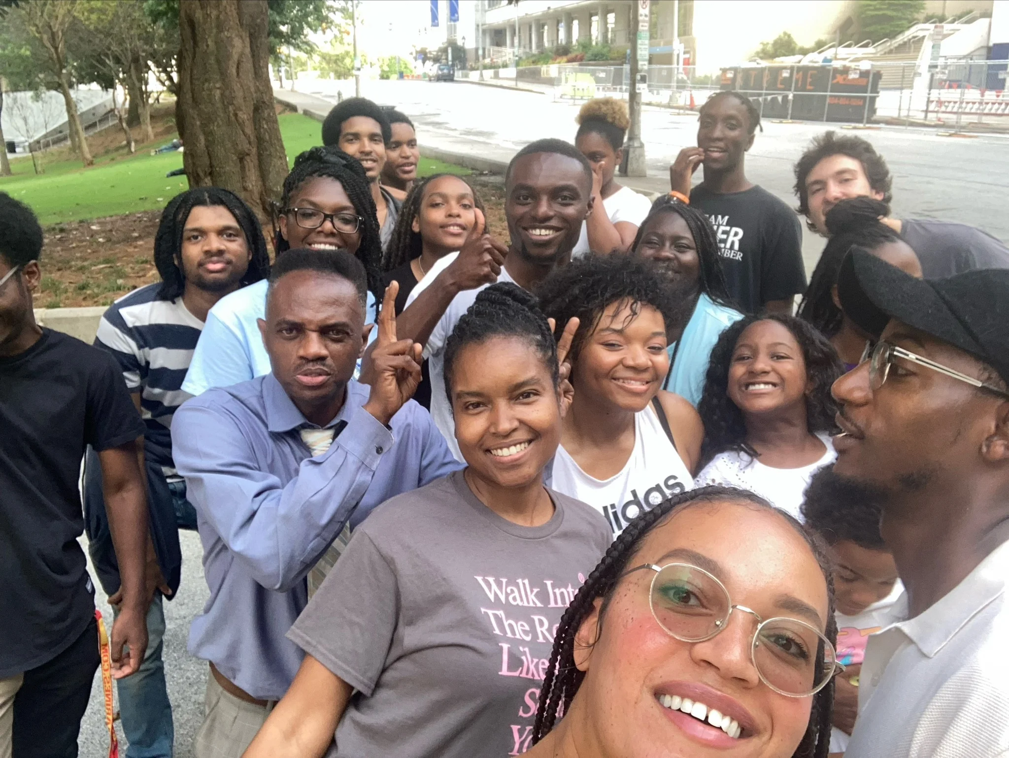 Young adults sharing a formal dinner together in Atlanta